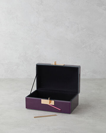 Karla Dekoratif Kutu 21x13x8,5 cm Kahve