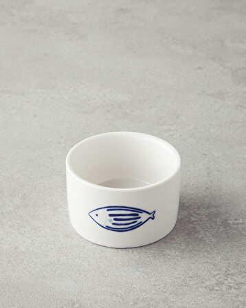 Marinique Stoneware 4'lü Çerezlik 6,5 cm Mavi