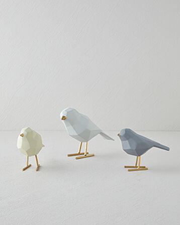 Birds Biblo 14x6,5x12,5 cm Antrasit