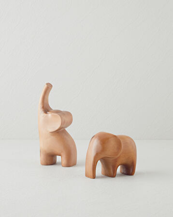 Elephant Biblo 11,5x6,5x9,5 cm Kahverengi