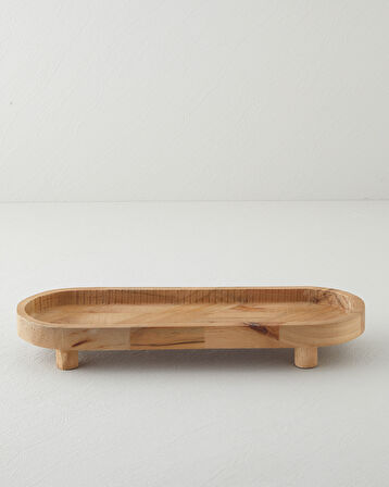 Lema Dekoratif Tepsi 51x14,8x5,5 cm Kahverengi