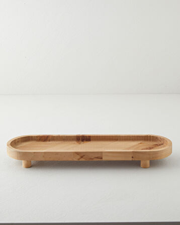 Lema Dekoratif Tepsi 42,8x14,8x5,5 cm Kahverengi