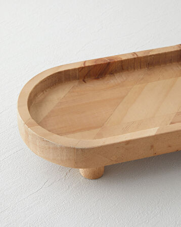Lema Dekoratif Tepsi 42,8x14,8x5,5 cm Kahverengi
