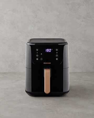 English Home AIF 2030 XL Sıcak Tutma Hazneli Airfryer 1500W Siyah-Bakır