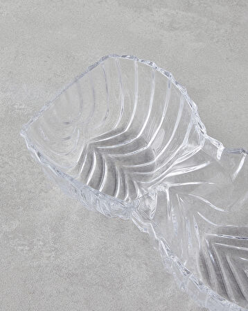 Luly Cam Sunumluk 38x13x7 Cm Şeffaf