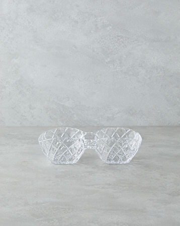 Crux Cam Sunumluk 25,5x13x7 Cm Şeffaf