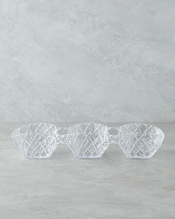 Crux Cam Sunumluk 38x13x7 Cm Şeffaf