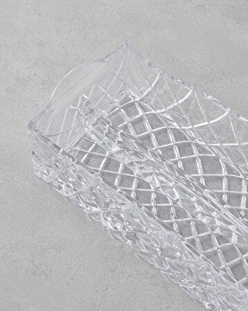 Crux Cam Sunumluk 24x11x7 Cm Şeffaf