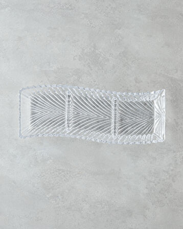 Aura Cam Sunumluk 40x14x4 Cm Şeffaf