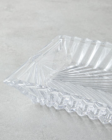 Aura Cam Sunumluk 40x14x4 Cm Şeffaf