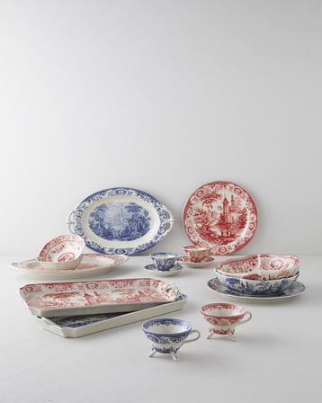 Preston Stoneware Servis Tabağı 26 cm Bordo