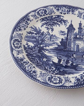 Preston Stoneware Servis Tabağı 26 cm Lacivert