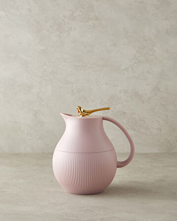 Good Mood Sparrow Cam Plastik Termos 0,95 L Pembe