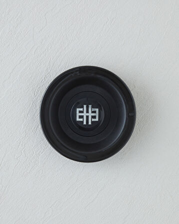 CMK DEMLİK KAPAĞI SİYAH LOGOLU Krom