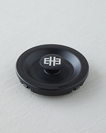 CMK DEMLİK KAPAĞI SİYAH LOGOLU Krom