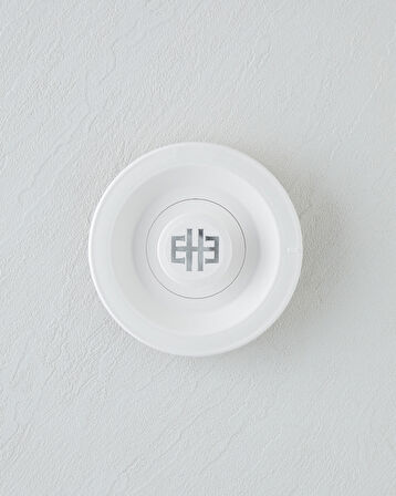 CMK DEMLİK KAPAĞI BEYAZ LOGOLU Krom