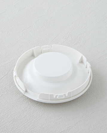 CMK DEMLİK KAPAĞI BEYAZ LOGOLU Krom