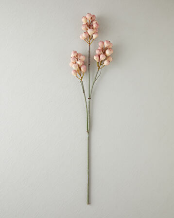 Fig branch Tek Dal Yapay Çiçek 82 cm Pembe