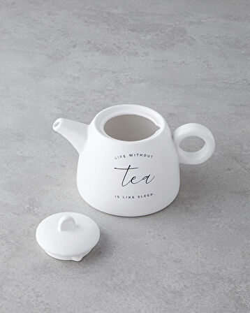 English Home Tea Time Demlik 600 ml Beyaz 