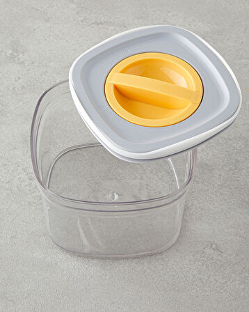 English Home Adly Plastik 3 Parça Saklama Kabı 700 ml – 1,4 L – 2 L Yeşil-Krem