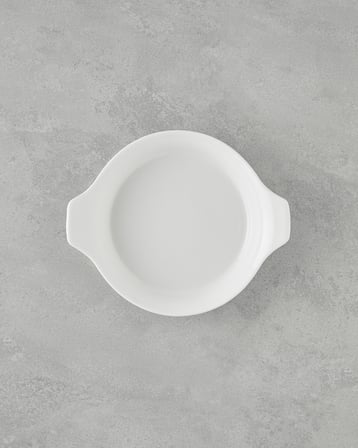 Elise Porselen Sahan Fırın Kabı 20 cm Beyaz