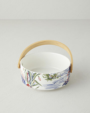Garden Serenity Stoneware Sunumluk 17x7 cm Renkli