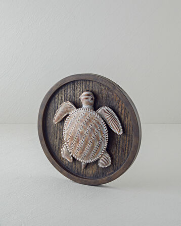 Sea Duvar Aksesuarı 30x30x5 cm Kahve