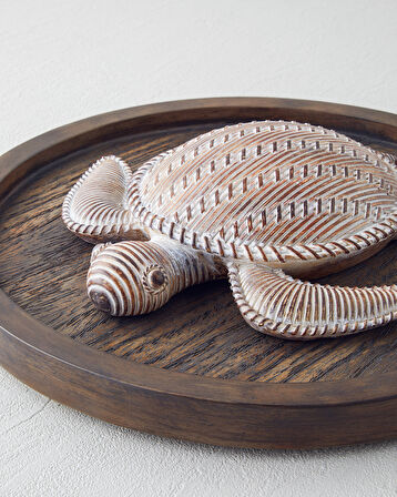 Sea Duvar Aksesuarı 30x30x5 cm Kahve