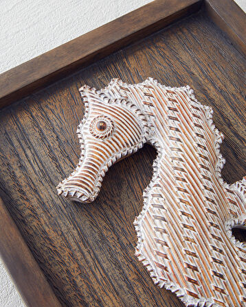 Sea Duvar Aksesuarı 30x20x3 cm Kahve
