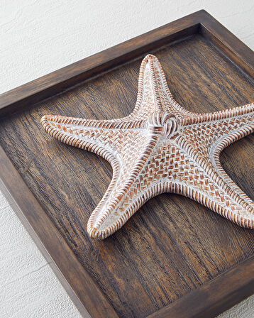 Sea Duvar Aksesuarı 25X25X5 CM Kahve
