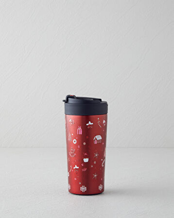 Good Mood New Year Çelik Travel Mug 380 ml Kırmızı