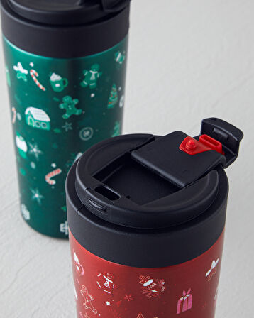 Good Mood New Year Çelik Travel Mug 380 ml Kırmızı