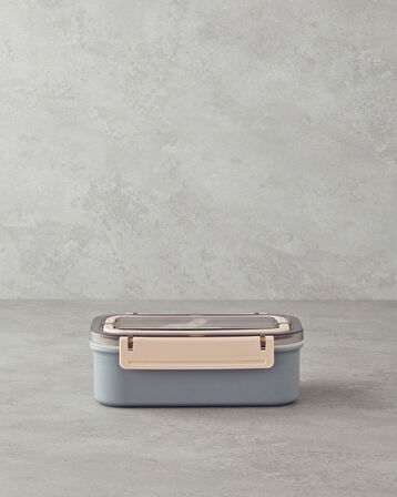 English Home Riley Paslanmaz Çelik 7 Parça Lunch Box 800 ml Gri