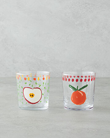 Frucht Cam 2'li Bardak 380 ml Renkli