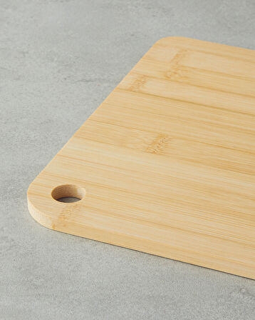 Alia Bambu 2'li Kesme Tahtası 20x28 cm-24x33 cm Natural