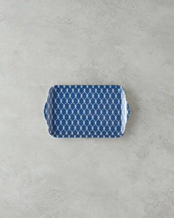 Coaspiral Melamin Tepsi 23x14 cm Lacivert