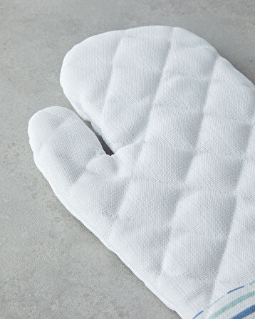 Aqualuna Polyester 2'li Mutfak Seti 17x30 Cm + 20x20 Cm Mavi - Yeşil