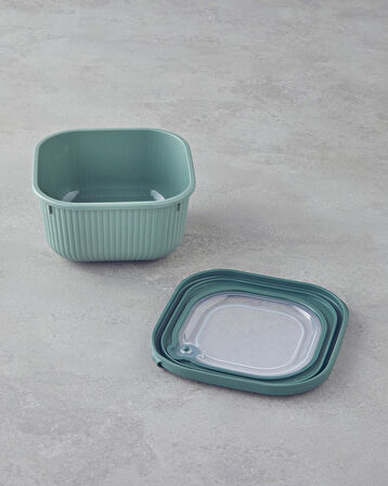 Elio Plastik Saklama Kabı 600,1100,1800 ml Yeşil
