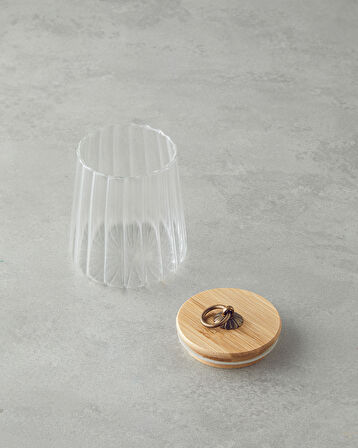 Bohem Line Cam Kavanoz 600 ml Şeffaf