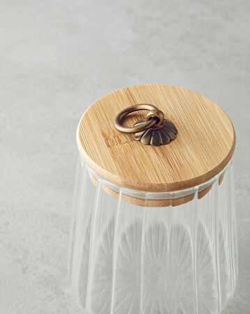 Bohem Line Cam Kavanoz 600 ml Şeffaf