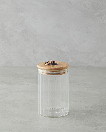 Bohem Line Cam Kavanoz 470 ml Şeffaf