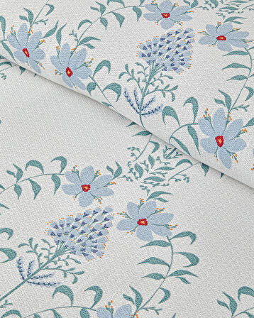 Violet Star Baskılı Tek Kişilik Pike Takımı 150x220 cm Mavi