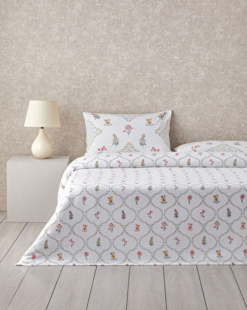 Chamomile Cells Baskılı King Size Pike Takımı 240x220 cm Sarı