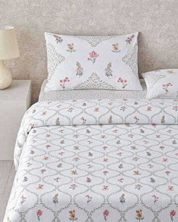 Chamomile Cells Baskılı King Size Pike Takımı 240x220 cm Sarı
