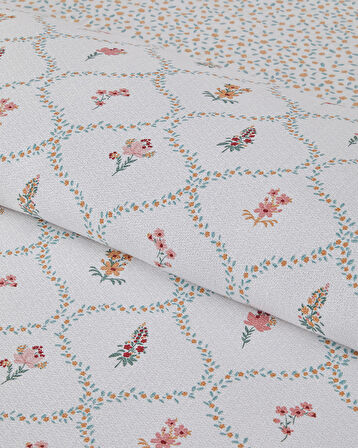 Chamomile Cells Baskılı King Size Pike Takımı 240x220 cm Sarı