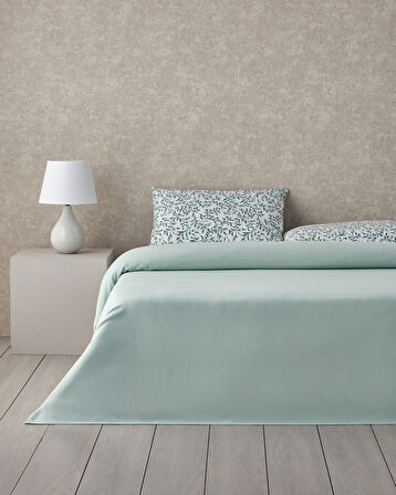 Pretty ivy Soft Tek Kişilik Pike Takımı 150x220 cm Açık Yeşil