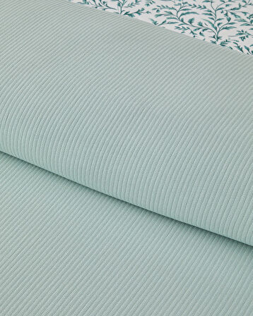 Pretty ivy Soft Tek Kişilik Pike Takımı 150x220 cm Açık Yeşil