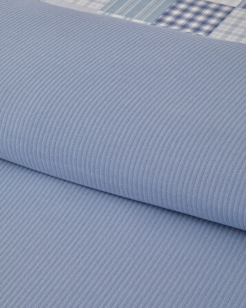 Modern Plaids Soft Tek Kişilik Pike Takımı 150x220 cm Mavi