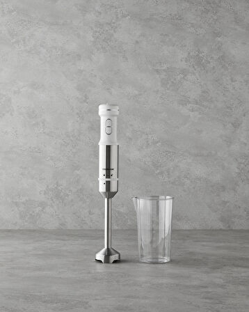 English Home ELB 3001 4 Bıçaklı El Blenderı 1500W Beyaz-Krom