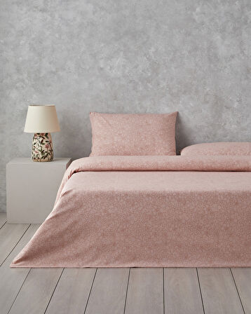 Mosaic Blossom Kolay Ütülenir Çift Kişilik Nevresim Takımı 200x220 cm Pembe